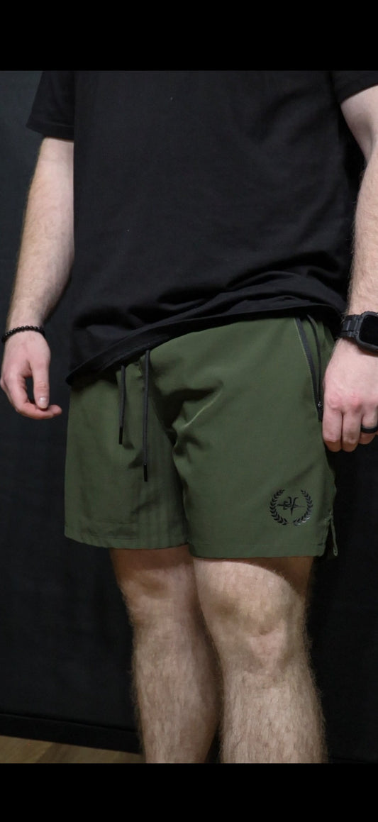 Ares Lifting Shorts 5"-OD Green
